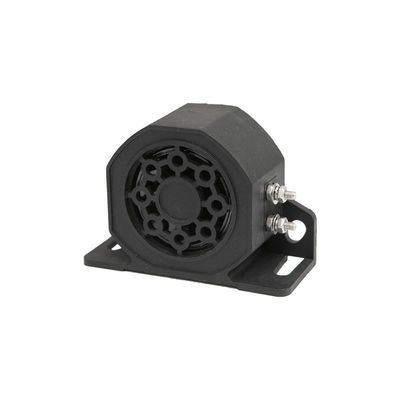 12V - 24V Αμαξοκίνητο αντίστροφο κέρας IP67 φορτηγό αντίστροφος συναγερμός Μαύρο με στήριγμα τοποθέτησης από ανοξείδωτο χάλυβα