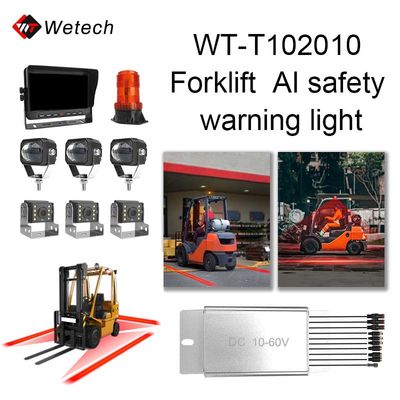 Φωτό προειδοποίησης ασφάλειας AI 10V - 80V Φωτό κόκκινης ζώνης 10W κόκκινο