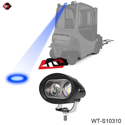 Υδατοασφαλής ανελκυστήρας Blue Spot Light 10W LED Blue Spot Light 10V - 80V με θωρακισμένο περίβλημα αλουμινίου