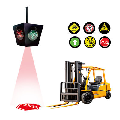 Έξυπνο Φωτιστικό Ζώνης Κινδύνου Forklift AI με 100-220v AC και Κατασκευή από Κράμα Αλουμινίου για Ασφάλεια Αποθήκης